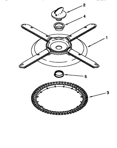 Lower washarm and strainer