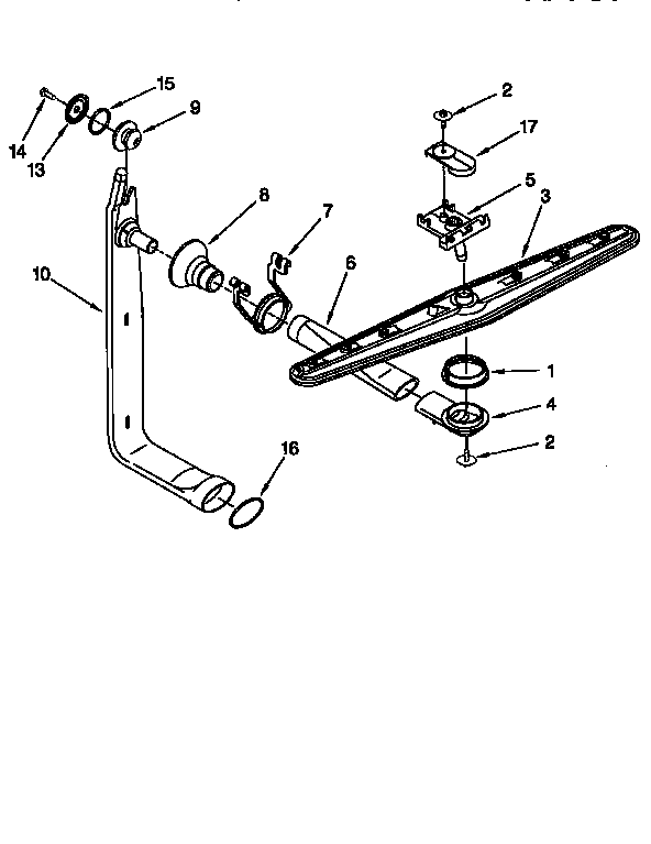 Upper washer and rinse