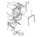 KitchenAid KUDR24SEBL1 tub and frame diagram