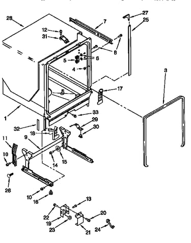 Tub and frame