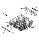 Upper rack and track