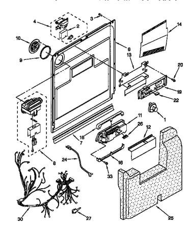 Door and latch