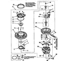 KitchenAid KUDS24SEWH1 pump and motor diagram