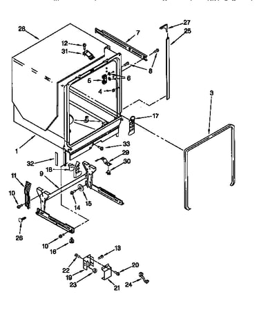 Tub and frame
