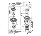 KitchenAid KUDM24SEBL1 pump and motor diagram