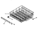 Upper rack and track