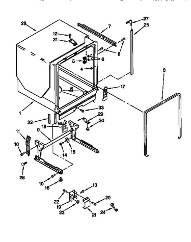 Tub and frame