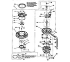 KitchenAid KUDV24SEWH1 pump and motor diagram