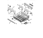 KitchenAid KUDV24SEWH1 upper rack and track diagram