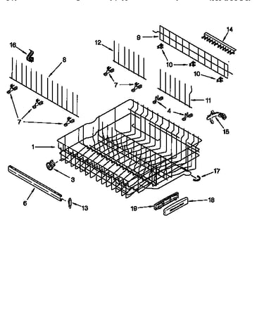 Upper rack and track