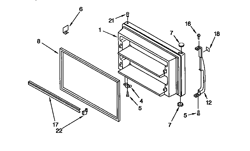 Freezer door