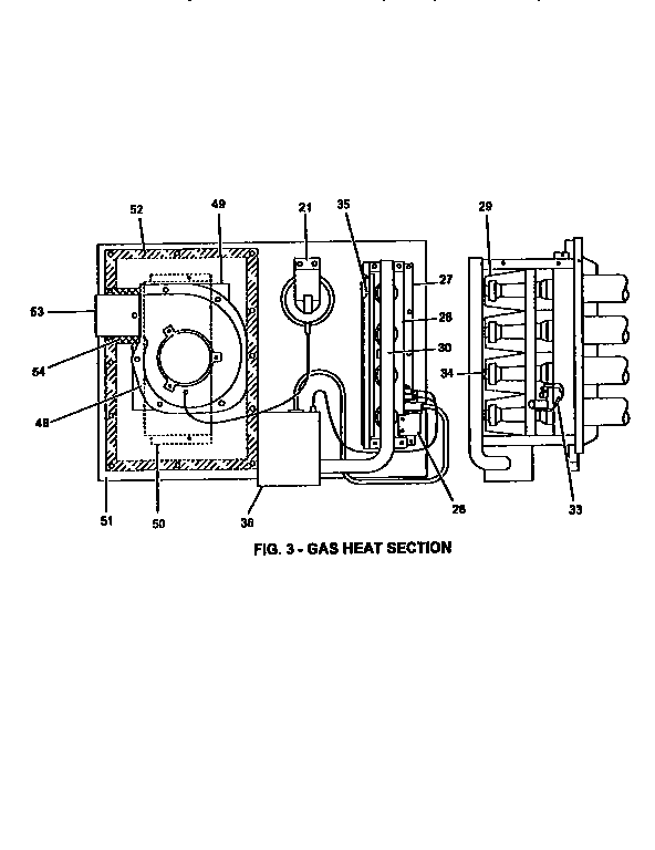 GAS HEAT SECTION