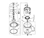 Kenmore 11026822691 agitator, basket and tube diagram