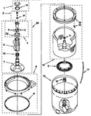 Agitator, basket and tub
