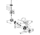 Kenmore 11026292691 motor and pump diagram