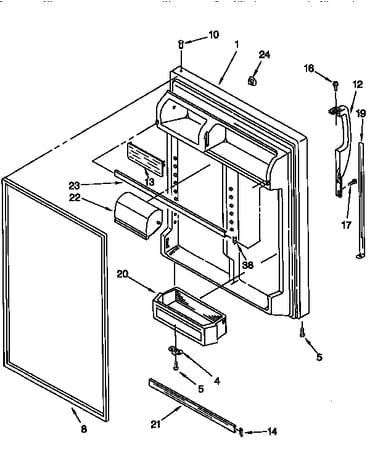 Refrigerator door