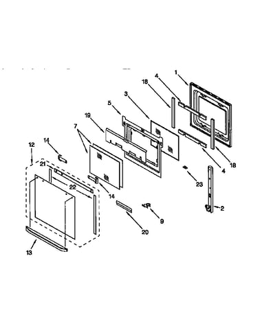 Oven door