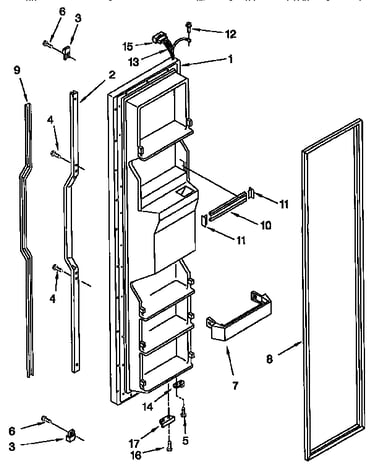 Freezer door