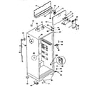 Kenmore 2539366725 cabinet parts diagram