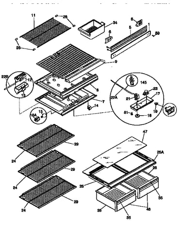 Shelves and accessories