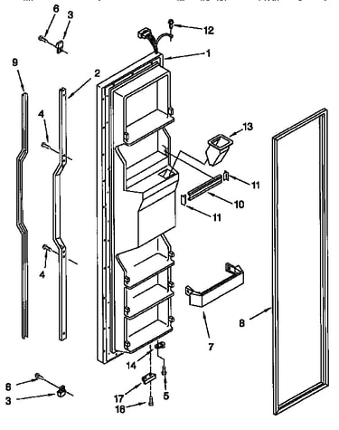 Freezer door