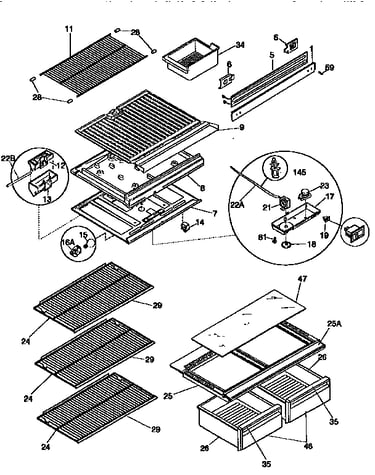 Shelves and accessories