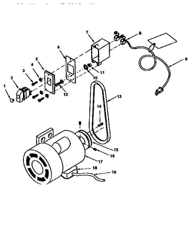 Switch and motor assembly