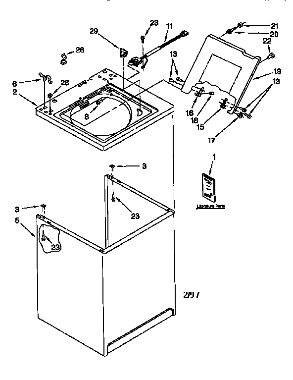 Top and cabinet