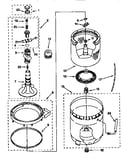 Agitator, basket and tub