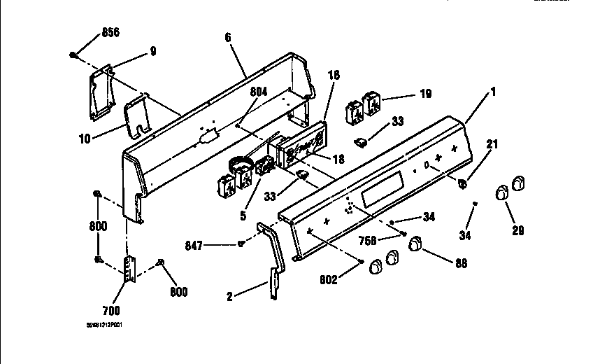 Backguard section