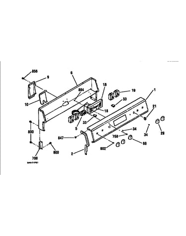 Backguard section