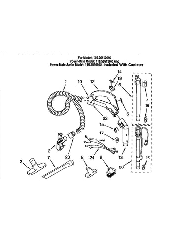Hose and attachment