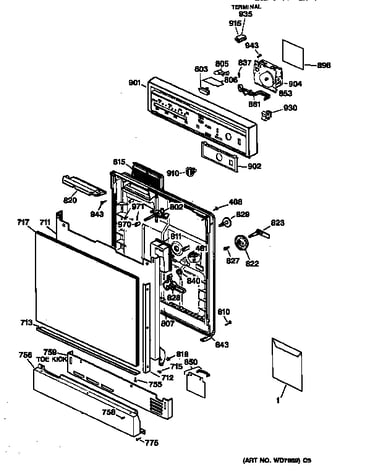 Escutcheon & door assembly