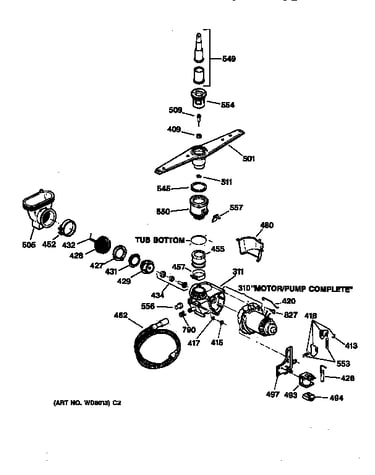 Motor pump mechanism