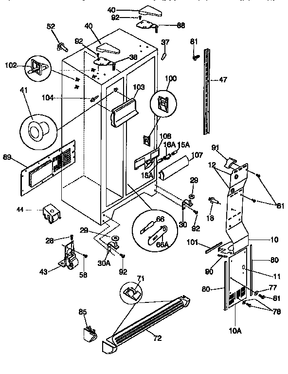 Cabinet parts