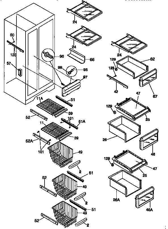 SHELVES AND ACCESSORIES