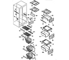 Kenmore 25357682790 shelves and accessories diagram
