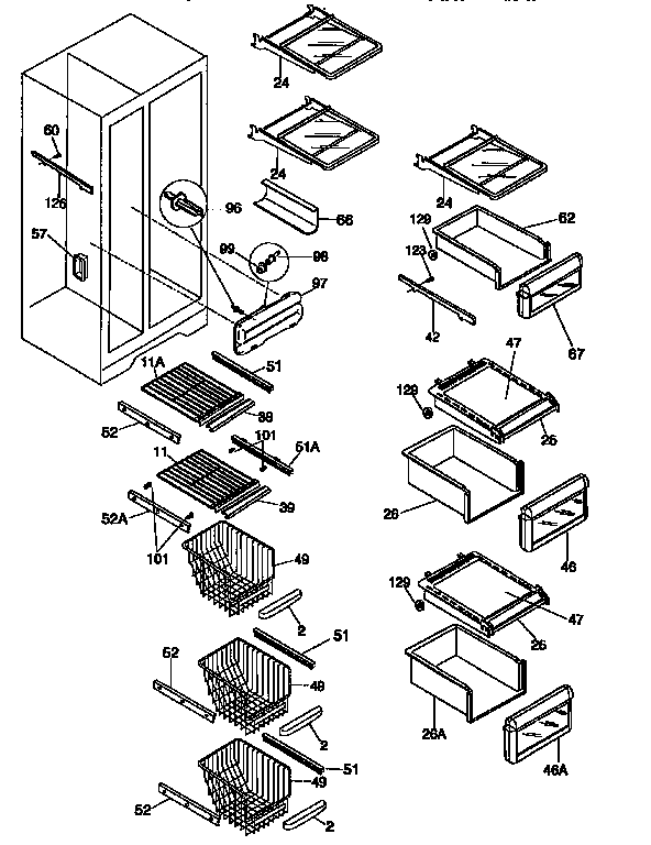 SHELVES AND ACCESSORIES