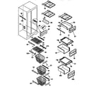 Kenmore 25357685790 shelves and accessories diagram