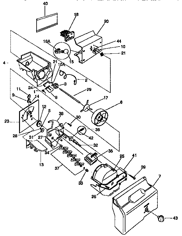 Ice bucket/auger
