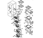 Kenmore 25357687790 shelves and accessories diagram