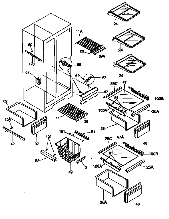 SHELVES AND ACCESSORIES