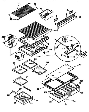 Shelves and accessories