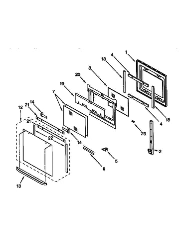 Oven door