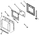 Lower oven door