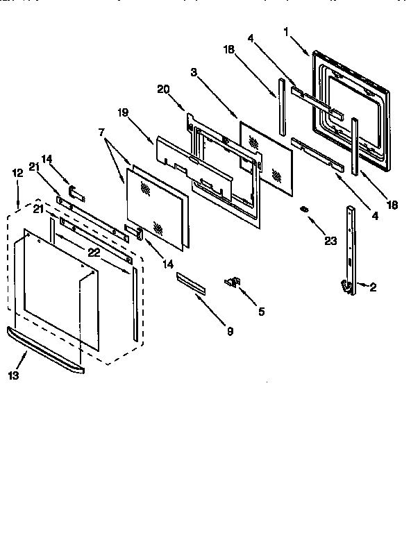 Oven door