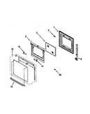 Lower oven door