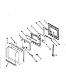 Upper oven door