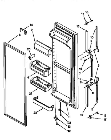 Refrigerator door