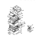 Whirlpool ED22DQXEW03 refrigerator shelf diagram